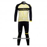 2012 Maillot Ciclismo Livestrong Jaune Manches Longues et Cuissard